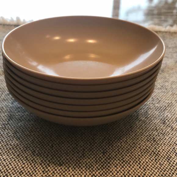 Vintage Oneida Melmac Berry Bowls Tan Beige S/7 - Picture 10 of 10